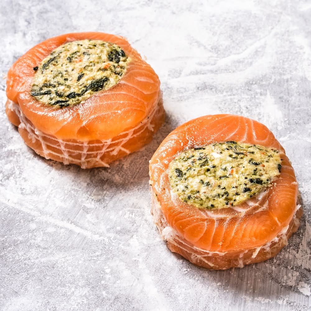 Wild Fork Foods Stuffed Atlantic Salmon Medallion (2 ct)