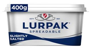 Lurpak Slightly Salted Spreadable Blend of Butter and Rapeseed Oil 400g