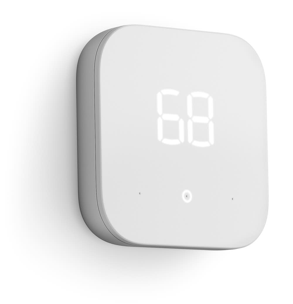 Amazon Smart Thermostat ENERGY STAR Certified, DIY install, Works with Alexa - C-Wire Required