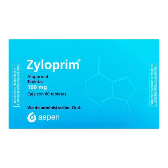 Aspen zyloprim alopurinol tabletas 100 mg (60 piezas)