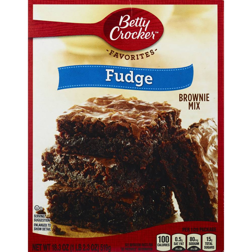 Betty Crocker Fudge Brownie Mix, 10.25 Oz