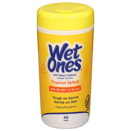 Wet Ones Antibacterial Tropical Splash Hand Wipes