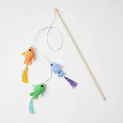 Boots & Barkley Fish Trio Wand Cat Toy