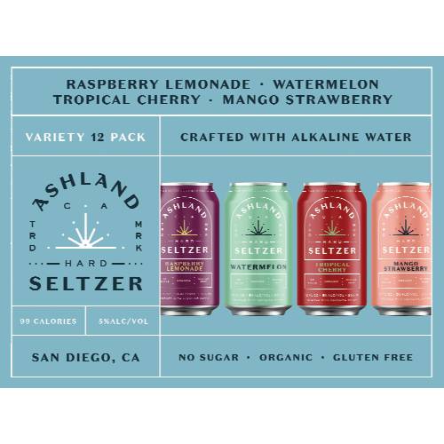 Ashland Tropical Hard Seltzer Variety 12 Pack Cans