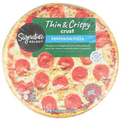 Signature Select Thin & Crispy Crust Pepperoni Pizza