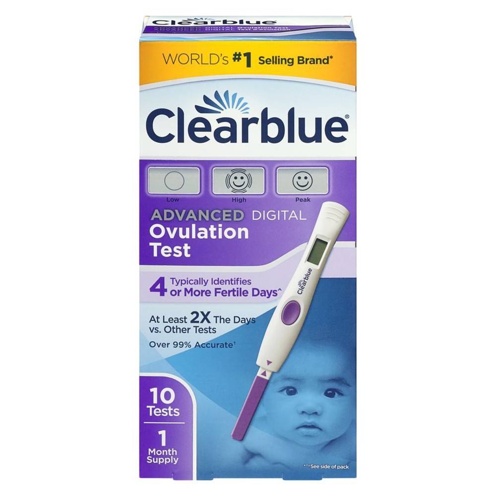 Clearblue kit digital de prévision de l’ovulation avec tests avancés (10 unités) - advanced digital ovulation test (10 ea)