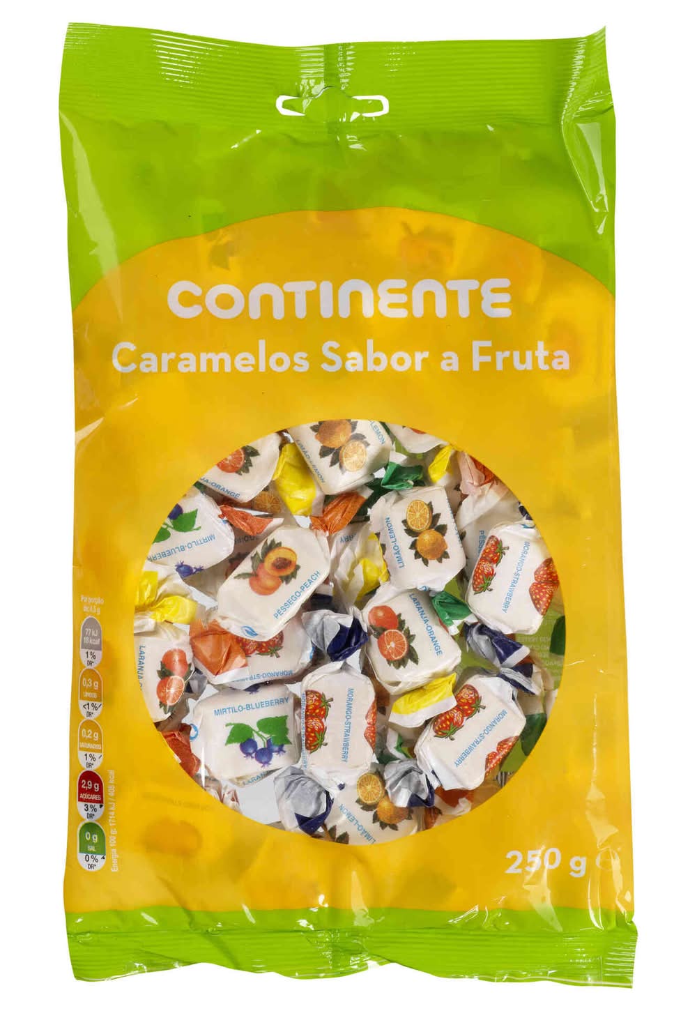 Caramelos de Fruta Continente (emb. 250 gr)