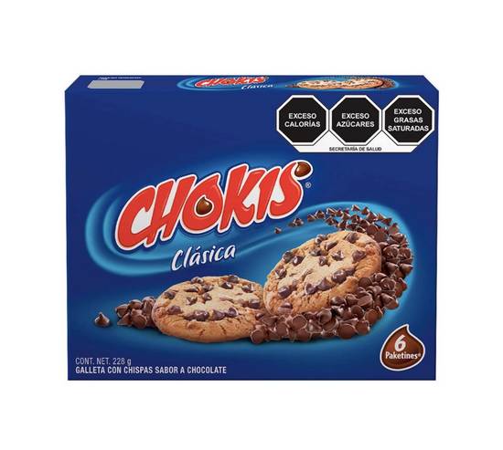 Munchie Box Gamesa Cookies Chokis Classic - Galletas con chispas de  chocolate, 7 paquetes de 1.30 onzas en porciones individuales (2 cajas)