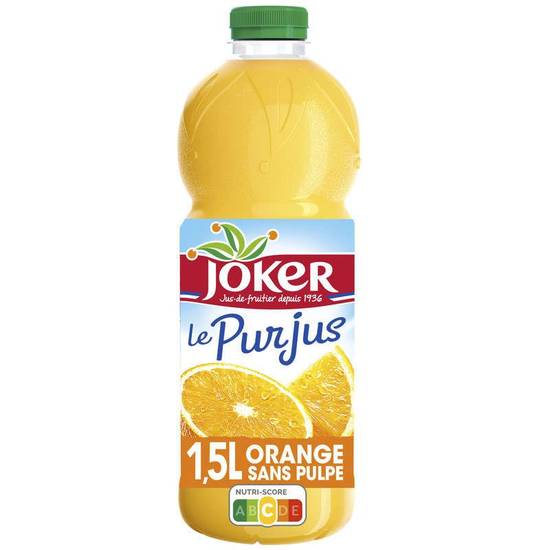 Le Pur Jus - Jus d'orange - Sans pulpe - 100% Fruits Pressés