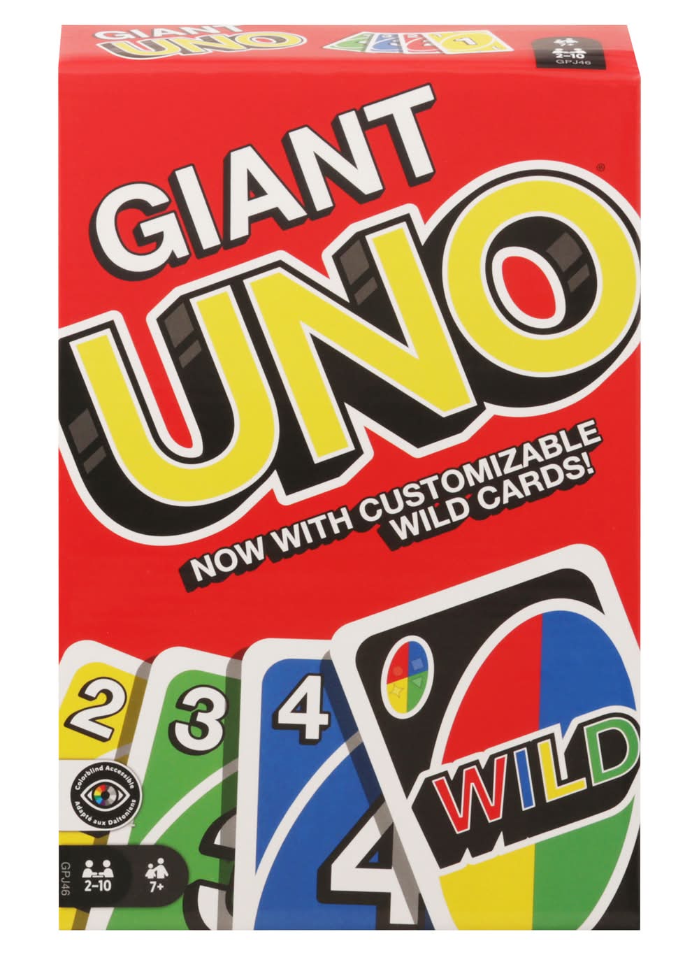 Mattel Games Giant Uno Wild Cards Game