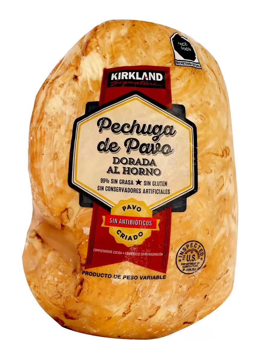 Kirkland Signature · Pechuga de pavo dorada al horno (unidad: 2 kg aprox)