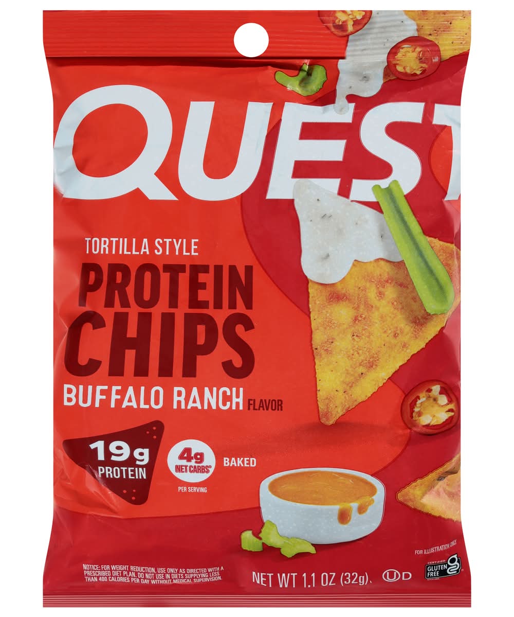 Quest Tortilla Style Protein Chips, Buffalo Ranch (1.1 oz)