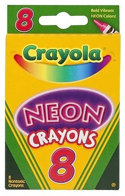 Crayola® Neon Crayons, 8/Pack