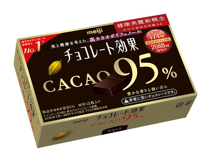 明治CACAO 95%黑巧克力(盒裝) <60g克 x 1 x 1Bag包>