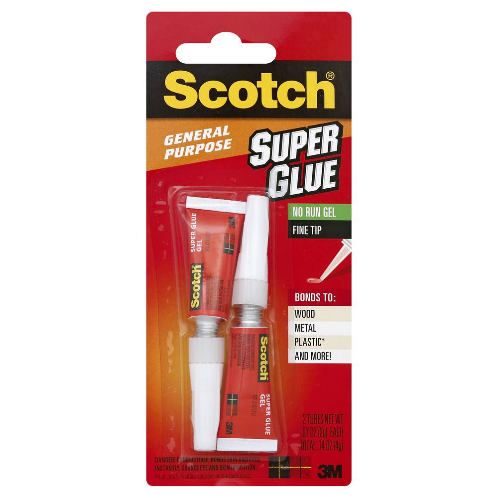 Scotch General Purpose No Run Gel Super Glue (2 ct)