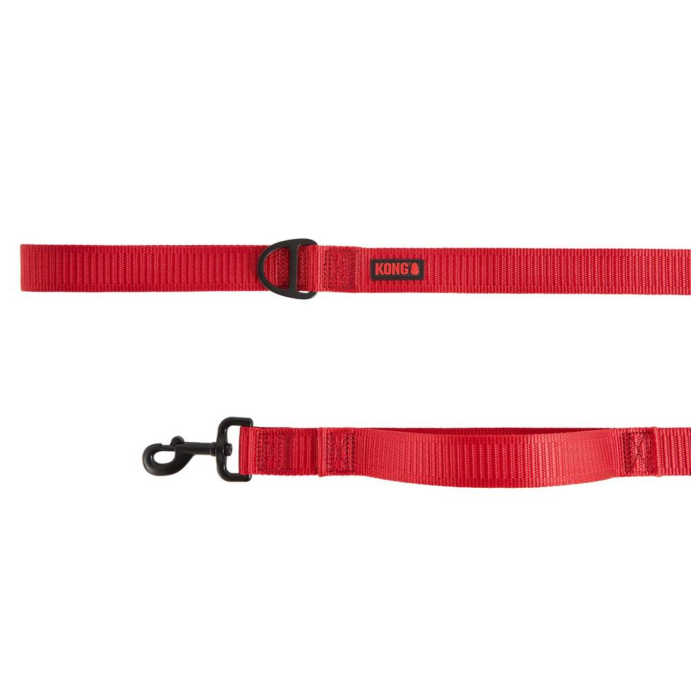 KONG® Comfort Traffic Dog: 6-ft long (Color: Red, Size: 6 Ft)