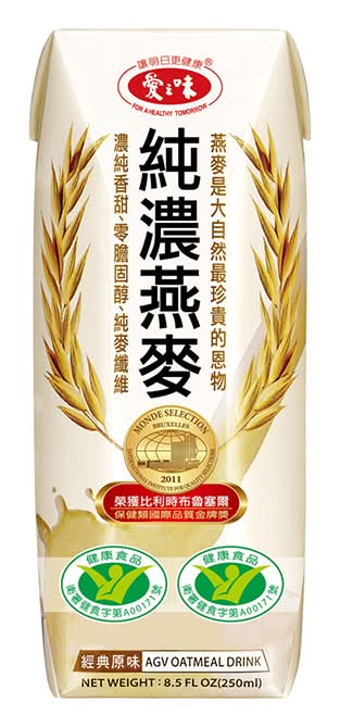 愛之味純濃燕麥-天然原味TPA250ml <250ml毫升 x 1 x 6BOTTLE瓶>