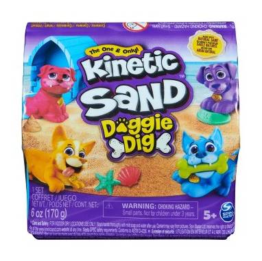Kinetic Sand Doggie Dig With Surprise Multipurpose Dog Tool