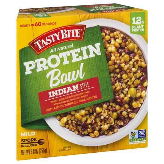 Tasty Bite Mild Indian Style Protein Bowl 12g Plan Protein