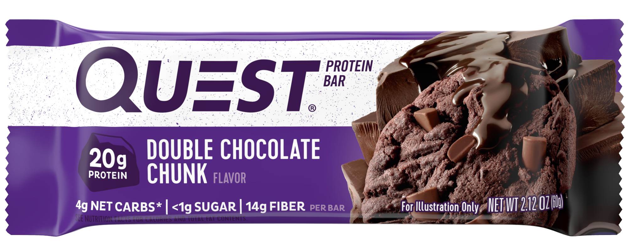 Quest Nutrition Protein Bar, Double Chocolate Chunk, 2.12 Oz