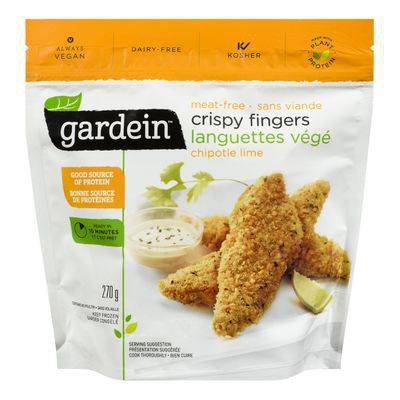 Gardein languettes végé à chipotle et lime sans viande de gardein (270 g) - plant-based crispy chick'n fingers chipotle lime (270 g)