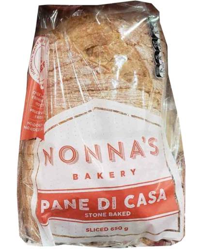 Nonna's Bakery Pane Di Casa Slice Sliced (650g)