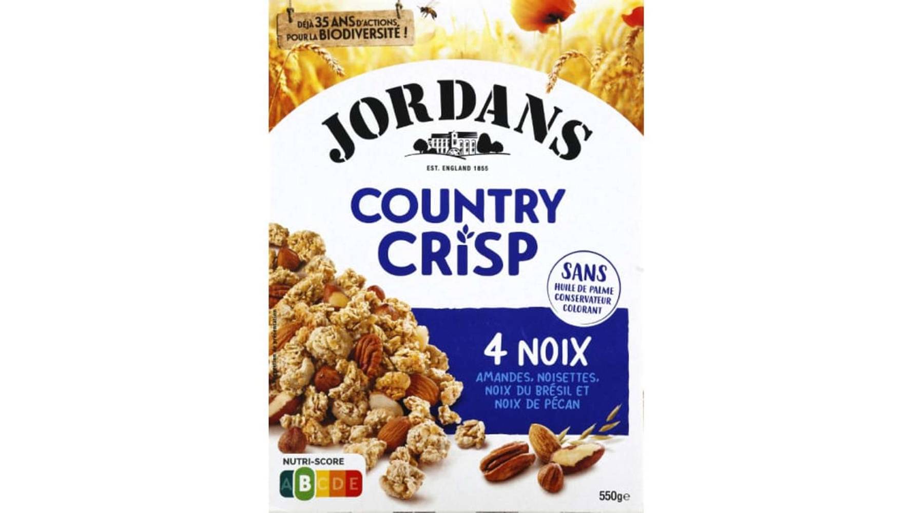 Jordans - Céréales complètes et 4 noix (amandes - noisettes - noix du brésil - noix de pécan)