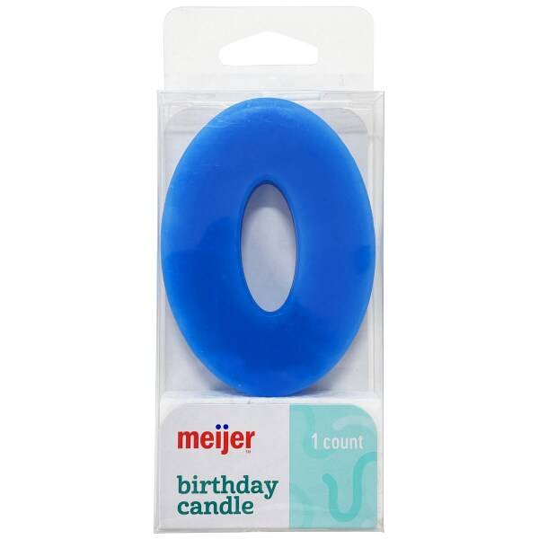 Meijer Extra Large Birthday Candle Number 0