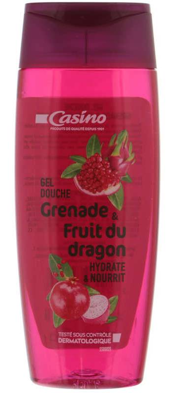 Casino Gel Douche - Grenade Et Fruit Du Dragon - 250Ml