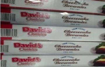 Frozen David's Cookies - Cheesecake Brownie - 24 ct
