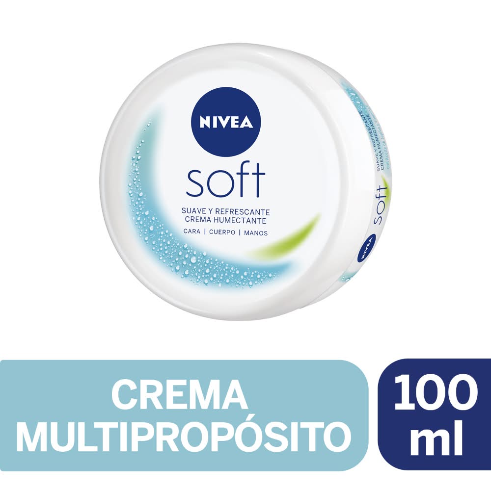 CREMA MULTIPROPOSITO NIVEA SOFT CARA MANOS CUERPO 100ML