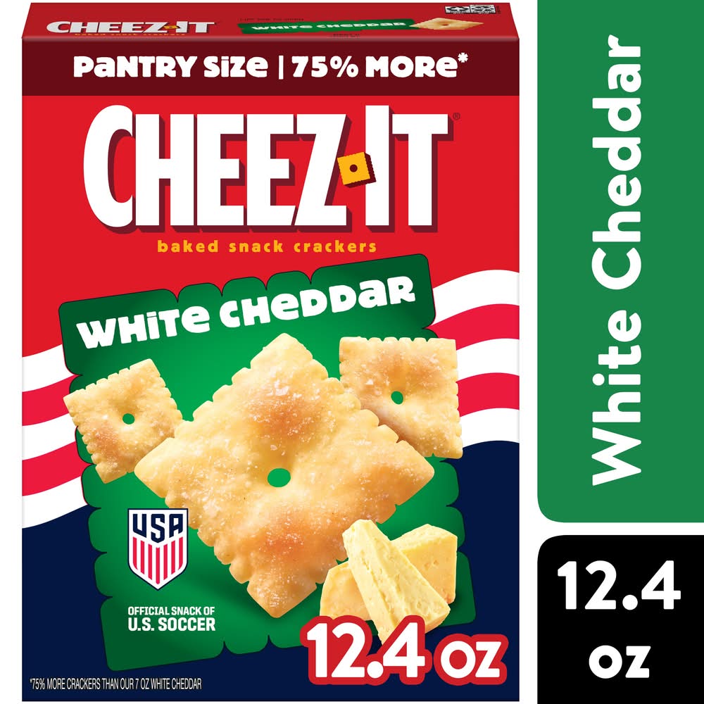Cheez-It Baked Snack Crackers, White Cheddar (12.4 oz)