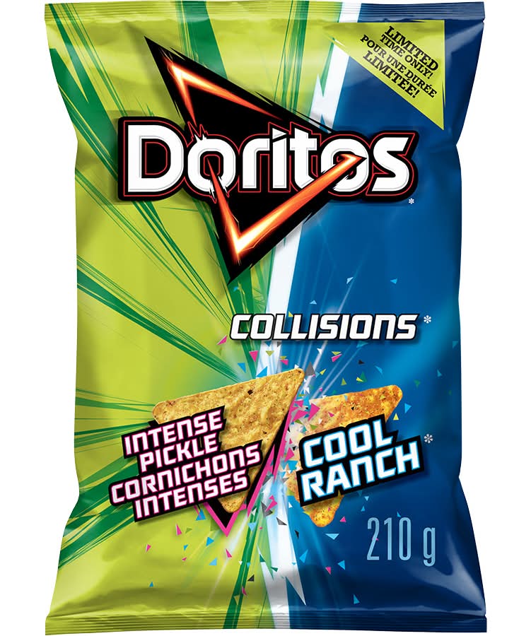 Doritos Collisions Tortilla Chips, Intense Pickle Cool Ranch (210 g)
