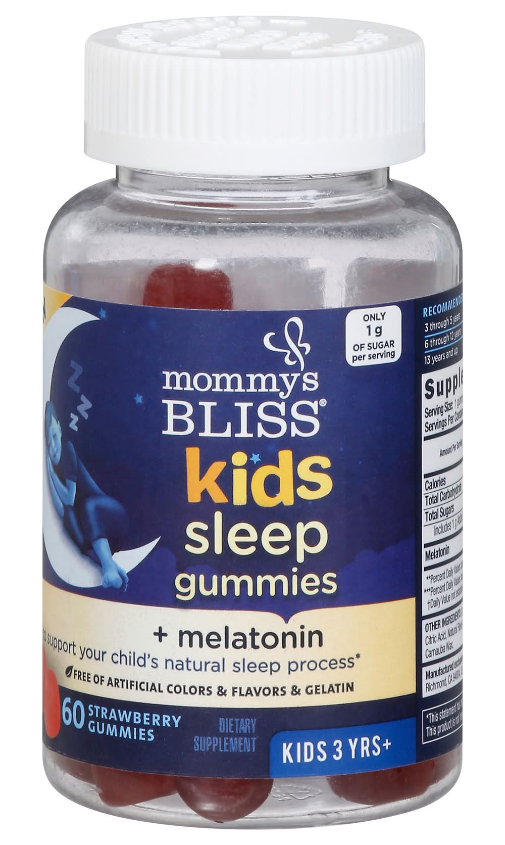 Mommy's Bliss Kids Gummies Kids 3 Yrs+ Strawberry Sleep + Melatonin (8 oz)