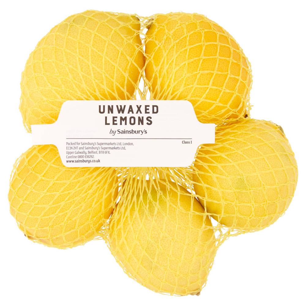 Sainsbury's Lemons Unwaxed minimum 5