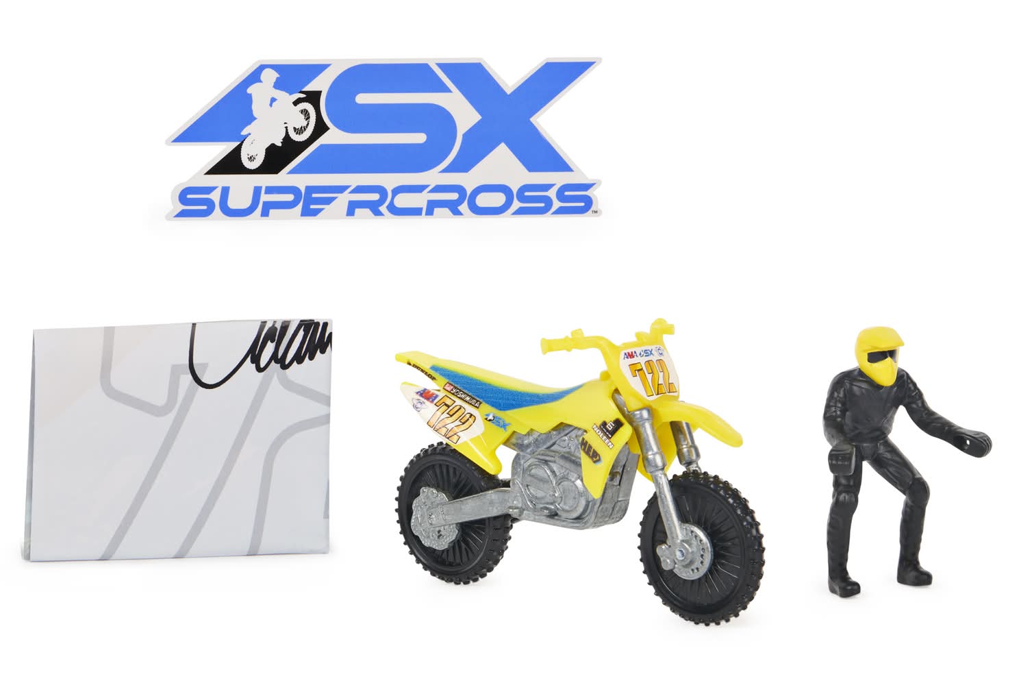 Supercross Authentic Adam Enticknap Die-Cast Motorcycle With Rider