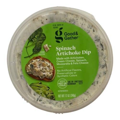 Good & Gather Spinach Artichoke Dip (12 oz)