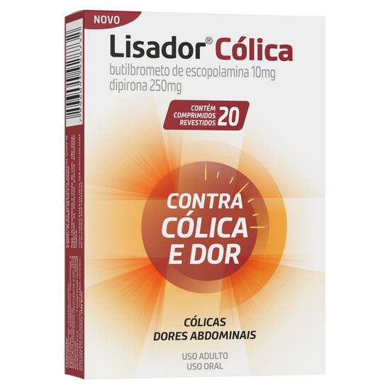 Hypera lisador cólica 10 mg + 250 mg (20 comprimidos revestidos)