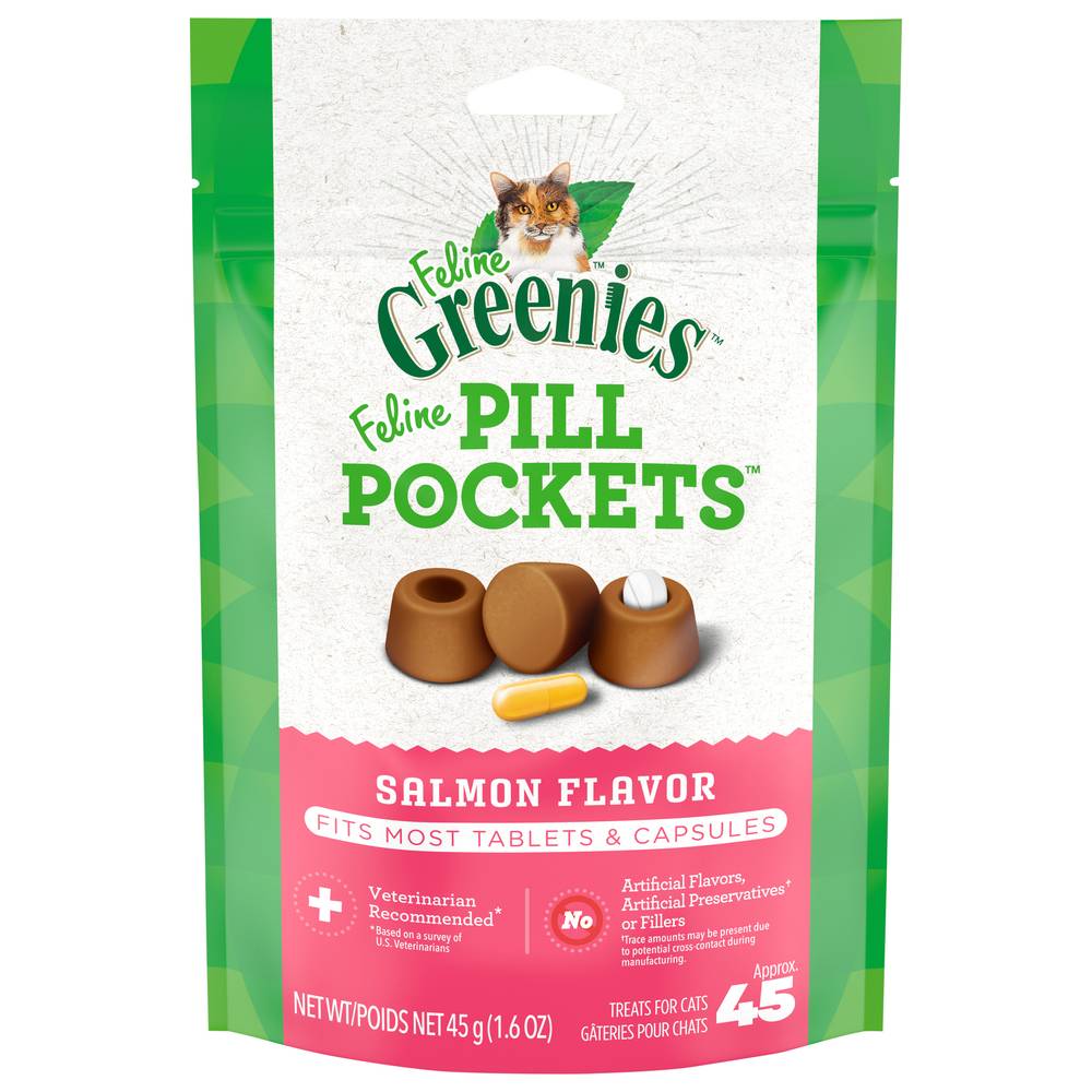 Greenies Pill Pockets Feline With Natural Cat Treats (salmon)