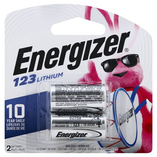Energizer 123 Lithium 3v Battery (2 ct)