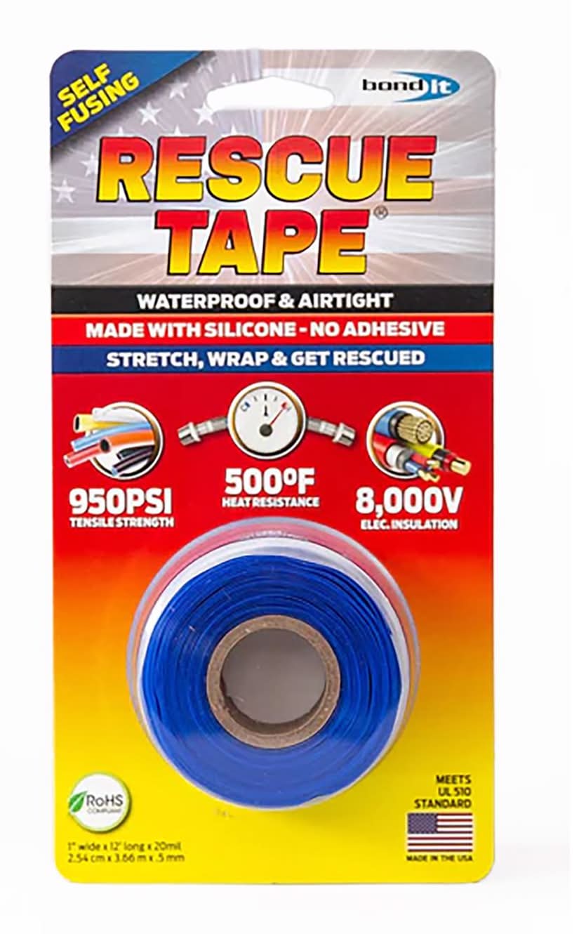 Rescue Tape Blue 1 In. W X 12 Ft. L Silicone Tape