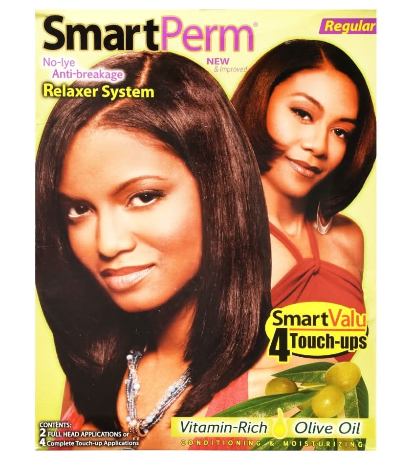 Smart Perm No-Lye Anti Breakage Hair Relaxer System Regular Kit