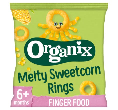 OGX Melty Sweetcorn Rings Organic Baby Finger Food Snack (20g)