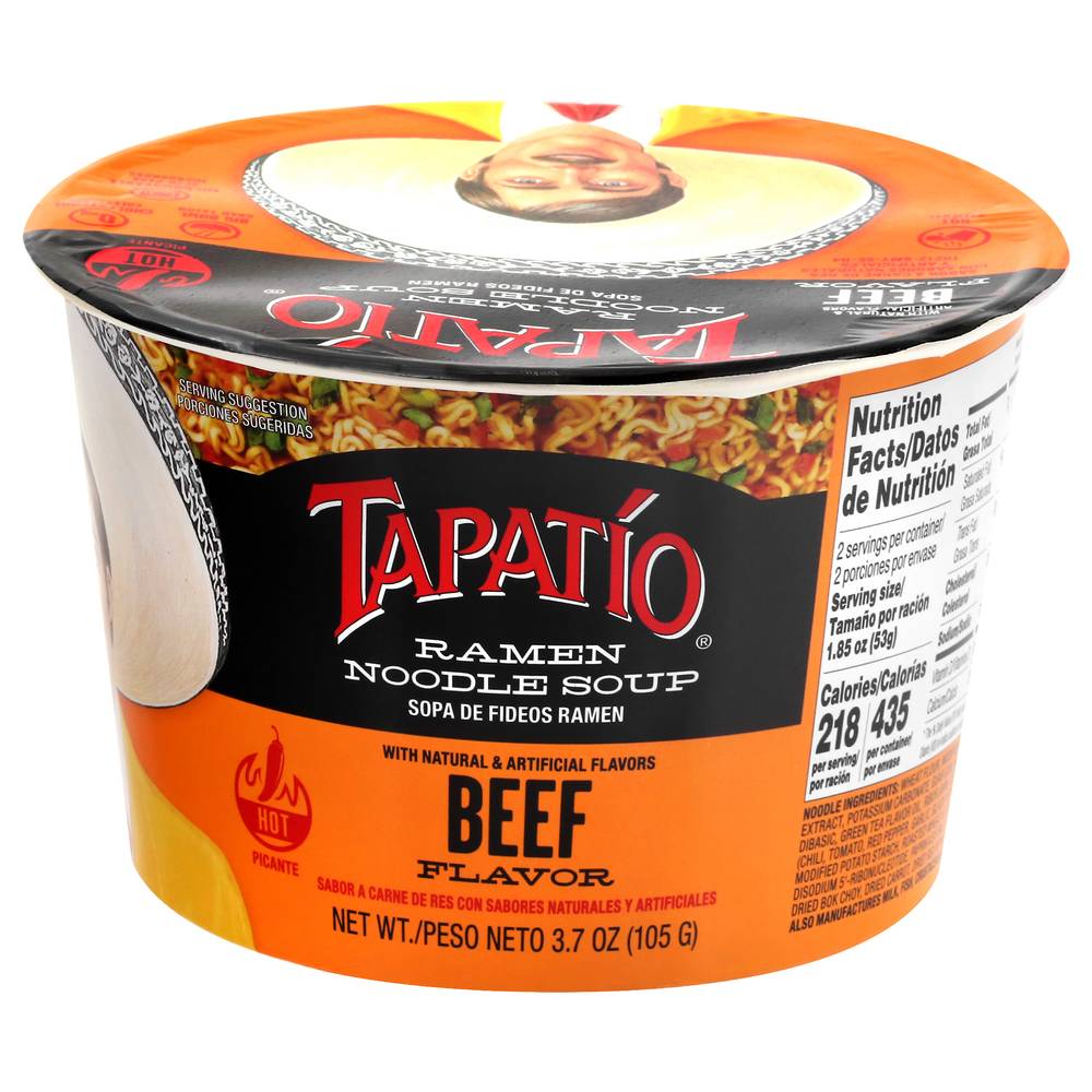 Tapatio Ramen Noodle Soup, Beef Flavor (3.7 oz)