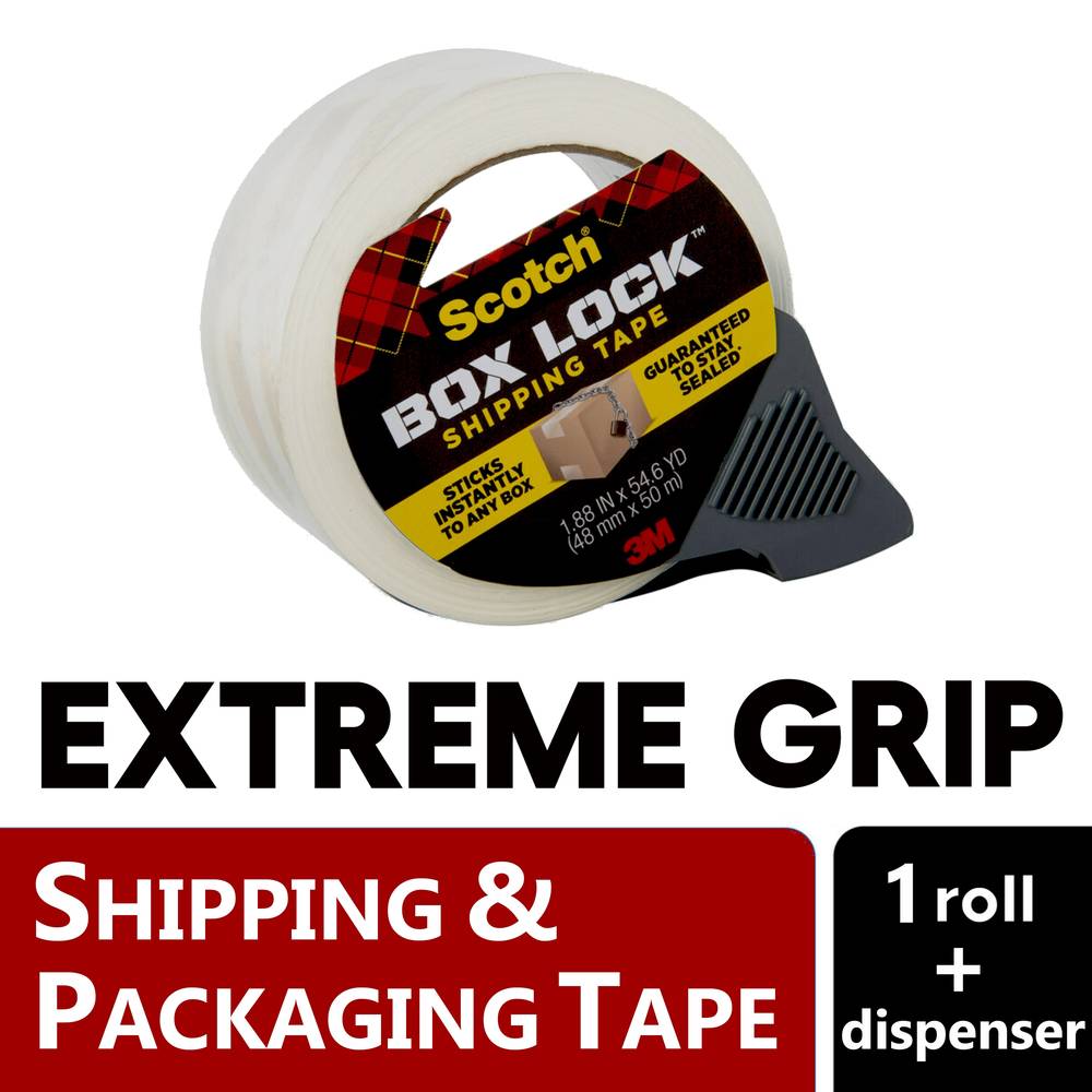 Scotch Box Lock Clear Packing Tape