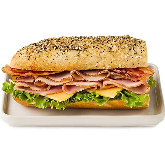 Ready Meal Sandwich Ham Turkey Club Everything Roll (ea)