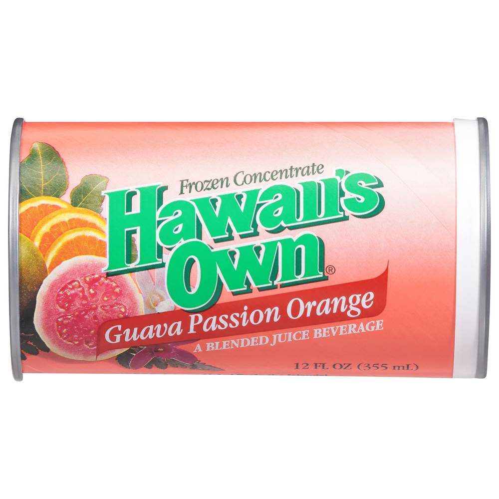 Hawaii's Own Frozen Juice, Guava Passion Orange (12.6 oz)