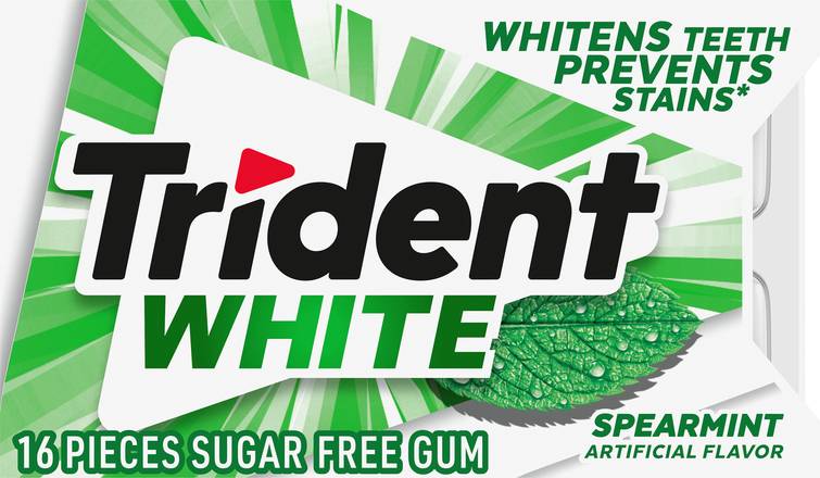 Trident White Sugar Free Gum (spearmint)