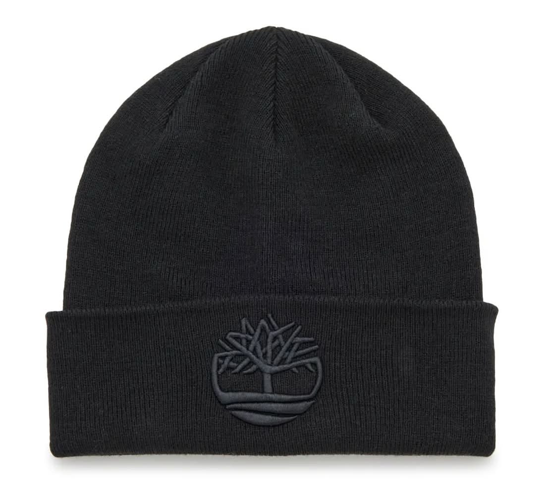 Timberland Embroidered Beanie (Black One Size)