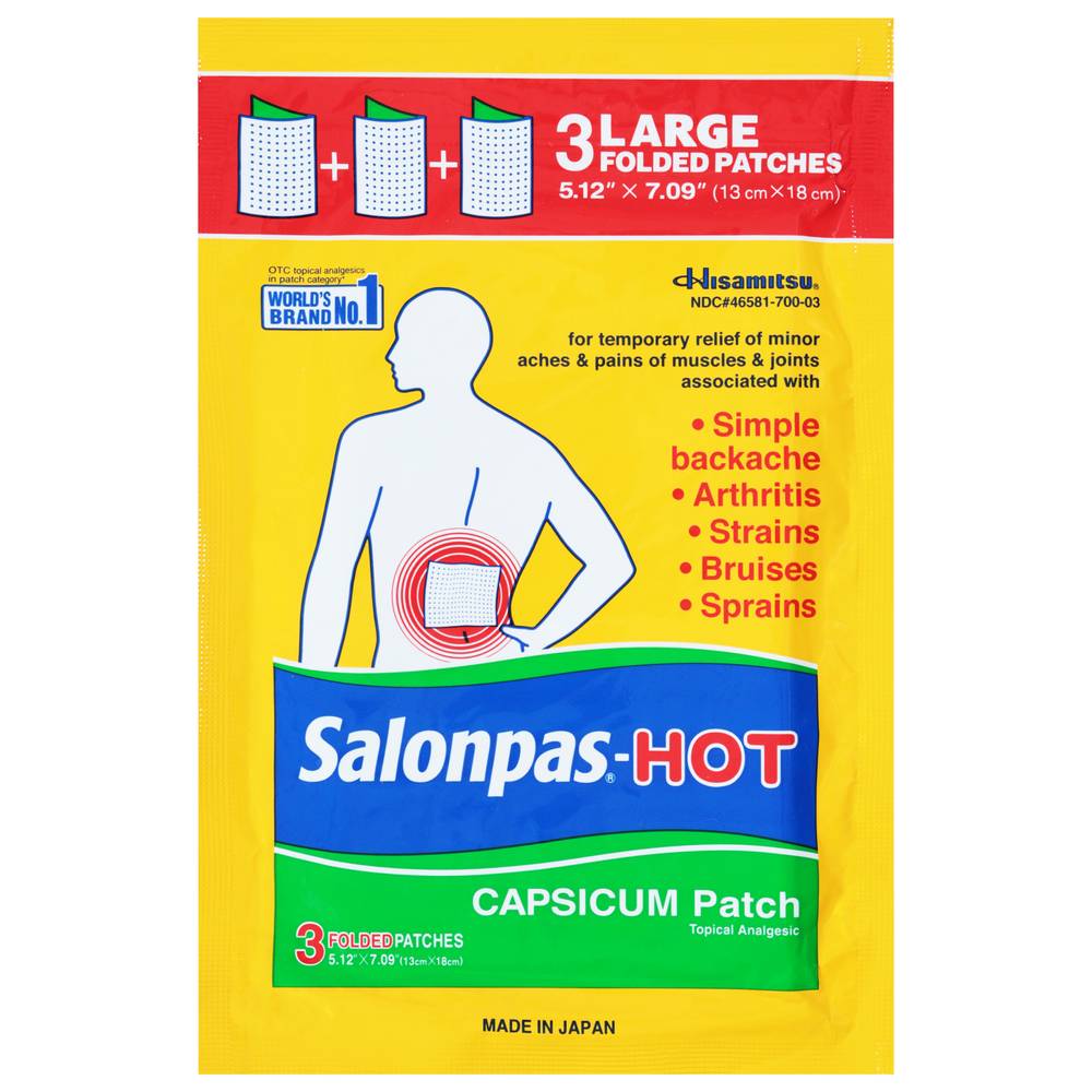 Salonpas Value pack Hot Capsicum Patch (3 ct)